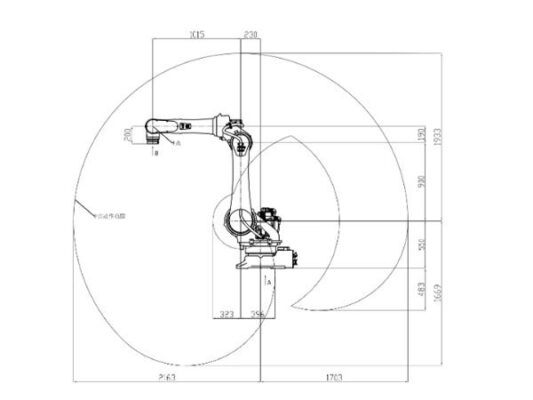 Robot công nghiệp sáu trục tải trọng trung bình KW1050B-2100