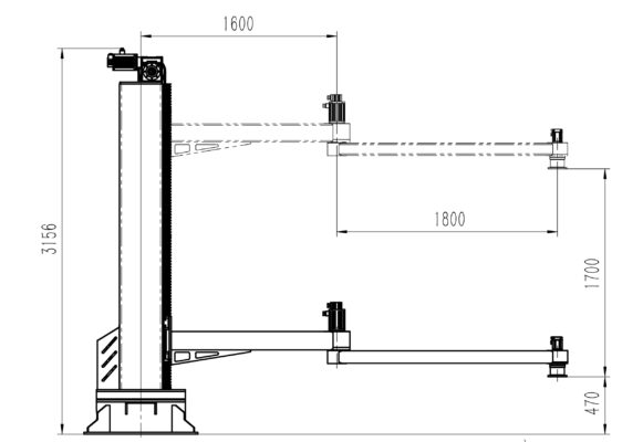 Robot gắp gỗ KW1080M-3400