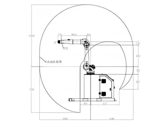 Phạm vi hoạt động Robot xếp pallet