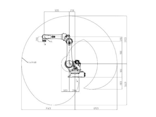 Robot công nghiệp sáu trục tải trọng trung bình KW1070B-2100