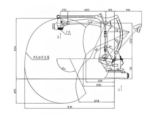 Robot công nghiệp bốn trục tải trọng lớn KW1180M-3200