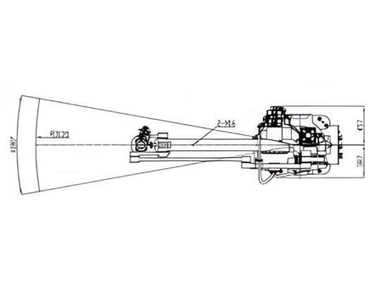 Cổ tay có thể chịu tải trọng 180kg và bán kính làm việc lên đến 3200mm.