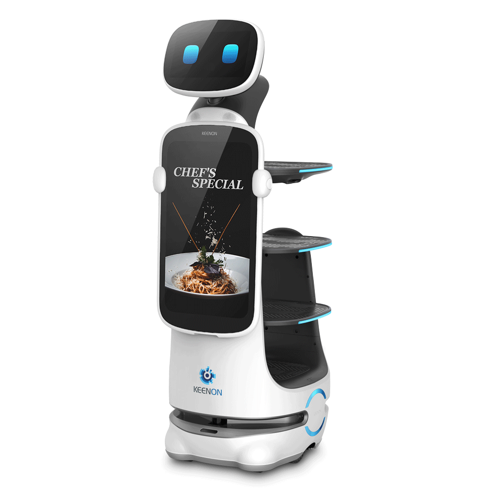 robot phục vụ nhà hàng Dinerbot T10